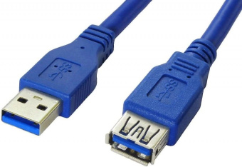 Кабель-удлинитель Premier 5-905 USB 3.0 A(m) USB 3.0 A(f) 1.8м (5-905(3,0)-1.8(BL)) синий (пакет) - купить недорого с доставкой в интернет-магазине