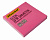 Блок самоклеящийся бумажный Silwerhof 682161-03 76x76мм 100лист. 75г/м2 неон розовый
