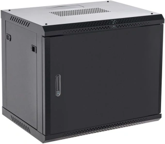 Шкаф коммутационный Rexant (04-0954-122) настенный 9U 400x542мм пер.дв.металл черный - купить недорого с доставкой в интернет-магазине