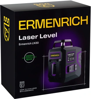 Уровень лазер. Ermenrich LN30 2кл.лаз. 550нм цв.луч. зеленый 5луч. (84637) - купить недорого с доставкой в интернет-магазине