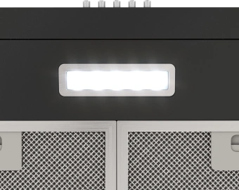 Вытяжка козырьковая Elikor Eco ONE 60 BK черный управление: кнопочное - купить недорого с доставкой в интернет-магазине