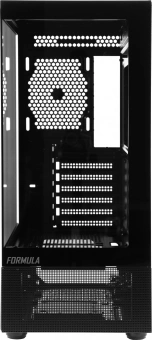 Корпус Formula Crystal Z1 черный без БП ATX 3x120mm 2xUSB2.0 1xUSB3.0 audio bott PSU - купить недорого с доставкой в интернет-магазине