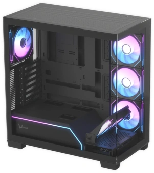 Корпус Formula Crystal Z8G Floe черный без БП ATX 8x120mm 6x140mm 2xUSB3.0 audio bott PSU - купить недорого с доставкой в интернет-магазине