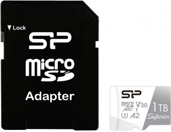 Флеш карта microSDXC 1TB Silicon Power SP001TBSTXDA2V20SP Superior + adapter - цена, купить или заказать с доставкой в интернет-магазине Флеш карта microSDXC 1TB Silicon Power SP001TBSTXDA2V20SP Superior + adapter - купить недорого с доставкой в интернет-магазине