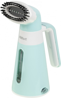Отпариватель ручной Kitfort КТ-928-3 600Вт бирюзовый/белый - купить недорого с доставкой в интернет-магазине