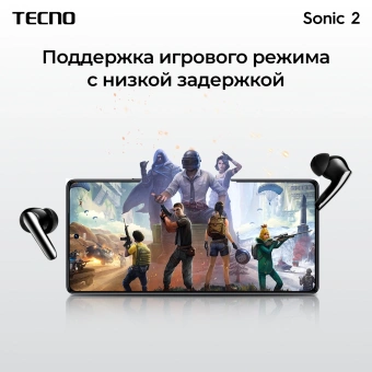 Гарнитура внутриканальные Tecno SC02 черный беспроводные bluetooth в ушной раковине (SC02 BLACK) - купить недорого с доставкой в интернет-магазине