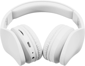 Гарнитура накладные Digma BT-17 белый беспроводные bluetooth оголовье (BT17W) - купить недорого с доставкой в интернет-магазине