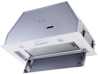 Вытяжка встраиваемая Maunfeld Trapeze 601GG белый управление: кнопочное (1 мотор) - купить недорого с доставкой в интернет-магазине