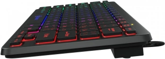 Клавиатура Оклик 300S черный USB slim LED (1696461) кабель 1.6м - купить недорого с доставкой в интернет-магазине