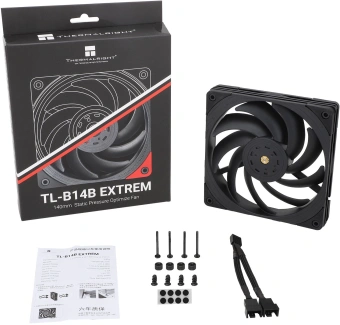 Вентилятор для корпуса Thermalright TL-B14B Extreme 140х140x25 черный 4-pin 31.4дБ (TL-B14B-EX) Ret - купить недорого с доставкой в интернет-магазине