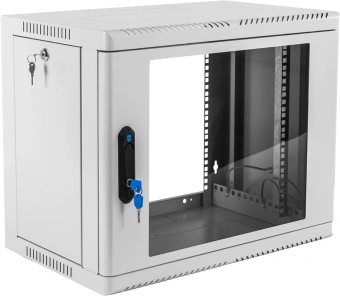 Шкаф коммутационный ЦМО (ШРН-9.350) настенный 9U 600x350мм пер.дв.стекл 200кг серый 300мм 180град. - купить недорого с доставкой в интернет-магазине