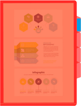 Папка-уголок Бюрократ -E356RED 3 уровн. A4 пластик 0.15мм красный - купить недорого с доставкой в интернет-магазине