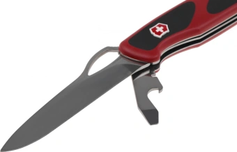 Нож перочинный Victorinox RangerGrip 61 (0.9553.MC) 130мм 11функц. красный/черный карт.коробка - купить недорого с доставкой в интернет-магазине