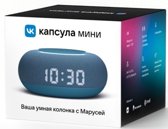 Умная колонка VK Капсула Мини Маруся синий морской 5W 1.0 BT 10м (MRC02BL) - купить недорого с доставкой в интернет-магазине