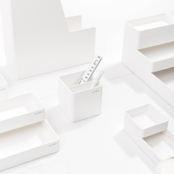 Подставка Deli ENS011WHITE Nusign 2отд. для пишущих принадлежностей 84х84х86мм белый пластик - цена, купить или заказать с доставкой в интернет-магазине Подставка Deli ENS011WHITE Nusign 2отд. для пишущих принадлежностей 84х84х86мм белый пластик - купить недорого с доставкой в интернет-магазине