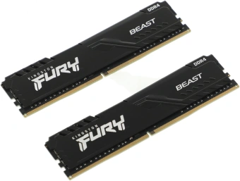 Память DDR4 2x8GB 3600MHz Kingston KF436C17BBK2/16 Fury Beast RTL Gaming PC4-28800 CL17 DIMM 288-pin 1.35В kit single rank с радиатором Ret - купить недорого с доставкой в интернет-магазине