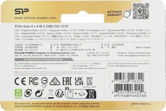 Накопитель SSD Silicon Power PCIe 4.0 x4 1TB SP01KGBP44XS7005 XS70 M.2 2280 - купить недорого с доставкой в интернет-магазине