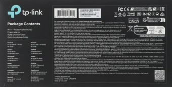 Роутер беспроводной TP-Link Archer BE700 BE15000 100/1000/2500/10000BASE-T черный - купить недорого с доставкой в интернет-магазине