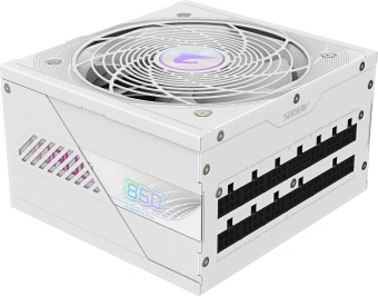 Блок питания Gigabyte ATX 850W GP-AE850PM PG5 ICE Gen.5 80+ platinum (20+4pin) APFC 120mm fan 16xSATA Cab Manag RTL - купить недорого с доставкой в интернет-магазине