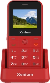 Мобильный телефон Xenium X718 красный моноблок 2Sim 1.77" 128x160 Spreadtrum ThreadX RTOS 0.3Mpix GSM900/1800 MP3 - купить недорого с доставкой в интернет-магазине