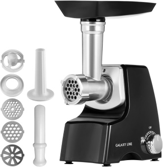 Мясорубка Galaxy Line GL 2415 1500Вт черный/серебристый - купить недорого с доставкой в интернет-магазине