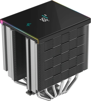 Устройство охлаждения(кулер) Deepcool AK620 Digital SE ARGB Soc-AM5/AM4/1200/1700/1851 черный 4-pin 19-28dB Al+Cu LCD 260W 1400gr Ret (R-AK620-BKADMN-GJD) - купить недорого с доставкой в интернет-магазине