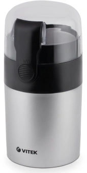 Кофемолка Vitek VT-1540 SR 120Вт сист.помол.:ротац.нож вместим.:40гр серебристый - купить недорого с доставкой в интернет-магазине