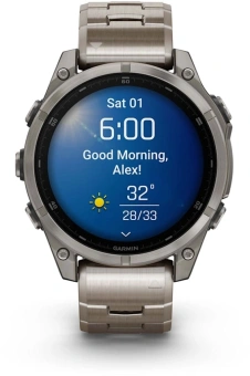 Смарт-часы Garmin Fenix fenix 8 47mm 47мм 1.4" AMOLED корп.серый рем.серый разм.брасл.:125-210мм (010-02904-40) - купить недорого с доставкой в интернет-магазине
