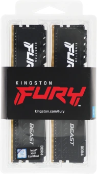 Память DDR4 4x8GB 3600MHz Kingston KF436C17BBK4/32 Fury Beast Black RTL Gaming PC4-28800 CL17 DIMM 288-pin 1.35В kit single rank с радиатором Ret - купить недорого с доставкой в интернет-магазине