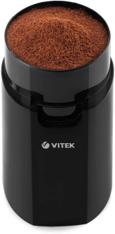 Кофемолка Vitek VT-7124 BK 150Вт сист.помол.:ротац.нож вместим.:60гр черный - купить недорого с доставкой в интернет-магазине