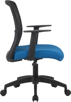 Кресло Cactus CS-MC333-BKBL черный сиденье темно-синий сетка/ткань низк.спин. крестов. пластик пластик черный - купить недорого с доставкой в интернет-магазине