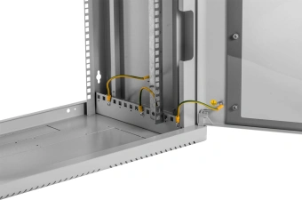 Шкаф коммутационный ЦМО (ШРН-9.500.1) настенный 9U 600x529мм пер.дв.металл 200кг серый 470мм 180град. - купить недорого с доставкой в интернет-магазине