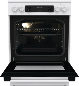Плита Электрическая Gorenje GEC6C40WD белый стеклокерамика (без крышки) - купить недорого с доставкой в интернет-магазине