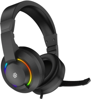 Наушники с микрофоном Оклик HS-L315G черный 1.8м накладные USB оголовье (2007552) - купить недорого с доставкой в интернет-магазине