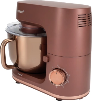 Миксер планетарный Vitek Элегия VT-PM0661 2000Вт кофейный - купить недорого с доставкой в интернет-магазине