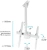 Кронштейн для телевизора Arm Media LCD-1800 белый 26"-65" макс.50кг потолочный поворот и наклон - купить недорого с доставкой в интернет-магазине