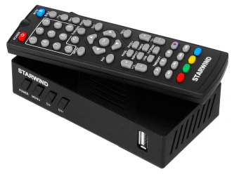 Ресивер DVB-T2 Starwind CT-140 черный - купить недорого с доставкой в интернет-магазине