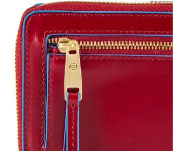 Кошелек женский Piquadro Blue Square PD1354B2R/R красный натур.кожа - купить недорого с доставкой в интернет-магазине
