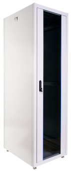 Шкаф серверный ЦМО (ШТК-Э-42.8.10-44АА) напольный 42U 800x1000мм пер.дв.перфор. задн.дв.перфор. 2 бок.пан. направл.под закл.гайки 710кг серый 915мм 114кг 180град. 1987мм IP20 сталь - купить недорого с доставкой в интернет-магазине