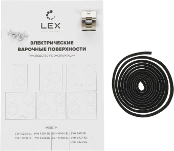 Варочная поверхность Lex EVH 320A BL черный - купить недорого с доставкой в интернет-магазине