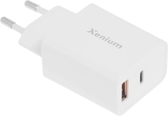 Сетевое зар./устр. Xenium X252 25W 3A+2A USB/USB Type-C универсальное белый (CCX252CW/00) - цена, купить или заказать с доставкой в интернет-магазине Сетевое зар./устр. Xenium X252 25W 3A+2A USB/USB Type-C универсальное белый (CCX252CW/00) - купить недорого с доставкой в интернет-магазине