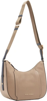 Сумка кросс-боди женская Piquadro Circle BD6657W92/TOBLU бежевая/голубая натур.кожа - купить недорого с доставкой в интернет-магазине