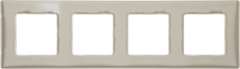 Рамка Legrand Etika 672514 накладная 4x ABS пластик слоновая кость - купить недорого с доставкой в интернет-магазине
