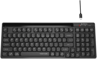 Клавиатура A4Tech FBX70C черный USB беспроводная BT/Radio slim - купить недорого с доставкой в интернет-магазине