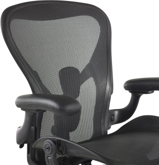 Кресло эргономичное Herman Miller Aeron C Large черный сетка с подголов. крестов. пластик - купить недорого с доставкой в интернет-магазине
