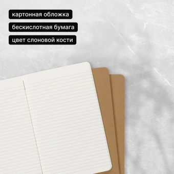 Блокнот Moleskine CAHIER JOURNAL QP411 Pocket 90x140мм обложка картон 64стр. линейка бежевый (3шт) - купить недорого с доставкой в интернет-магазине