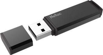 Флеш Диск Netac 32GB U351 NT03U351N-032G-30BK USB3.0 серый - купить недорого с доставкой в интернет-магазине
