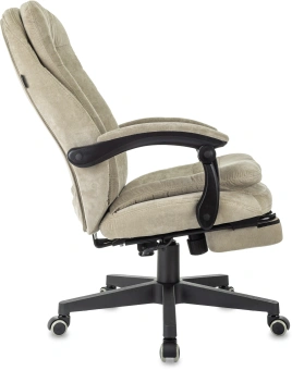 Кресло руководителя Бюрократ T-9950MSG-F Fabric песочный Light-21 крестов. пластик подст.для ног - купить недорого с доставкой в интернет-магазине