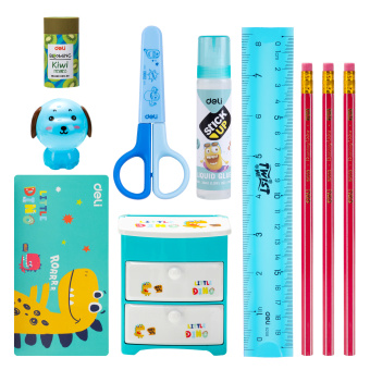 Настольный набор Deli EH452 (9 предметов) пластик ассорти - купить недорого с доставкой в интернет-магазине