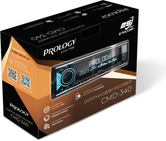 Автомагнитола Prology CMD-340 1DIN 4x55Вт v4.2 AUX ПДУ RDS (PRCMD340) - купить недорого с доставкой в интернет-магазине